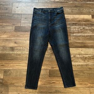 American Eagle Dark Blue Curvy Highest Rise Jeggings - 12 Short